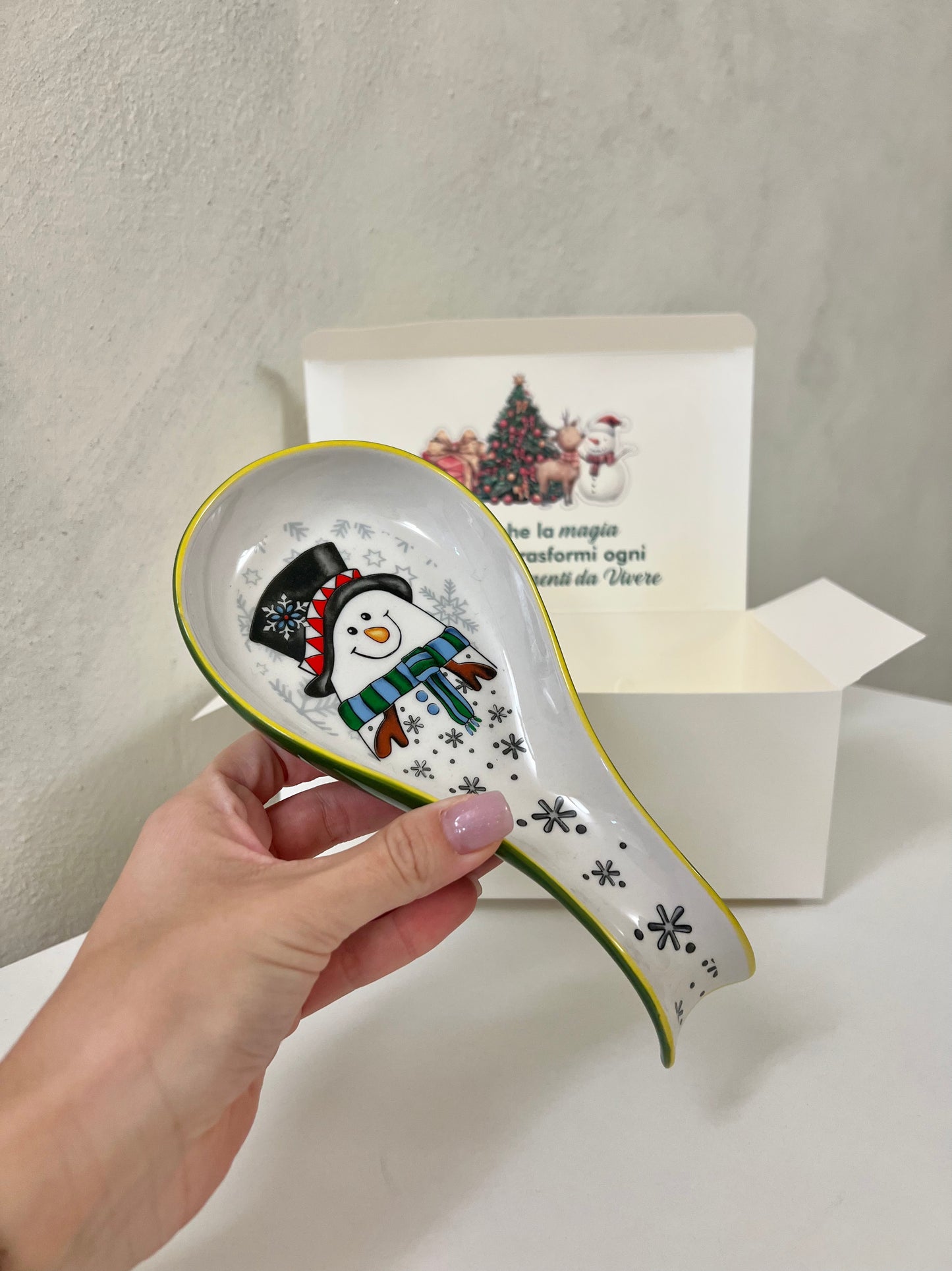 Gift Box Poggiamestolo Pupazzo con pallina personalizzata