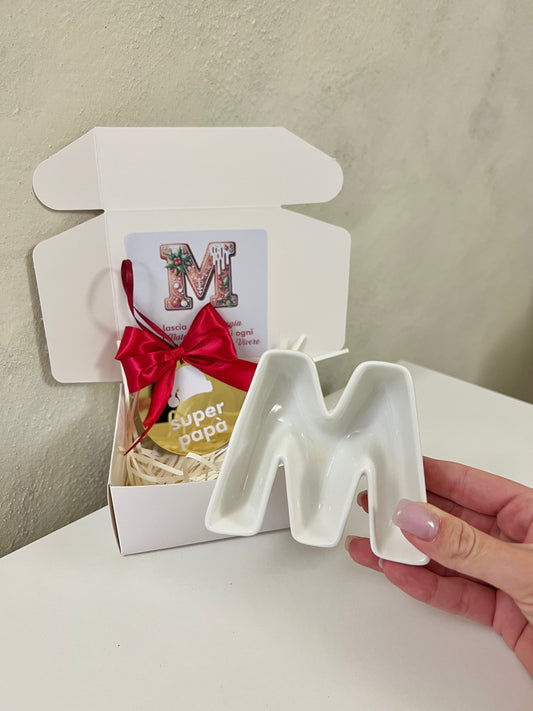 Gift Box Letterina con pallina personalizzata