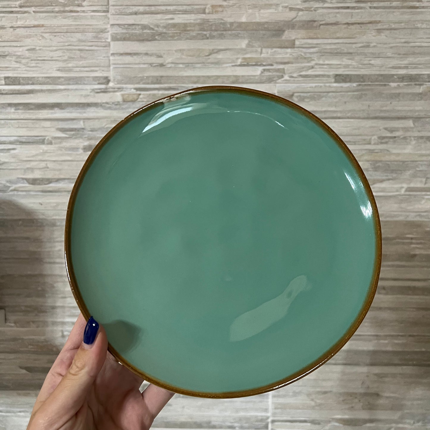 Piatto frutta Verde Acqua