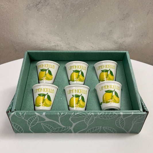 Set 6 Bicchierini Liquorelli Limoncello