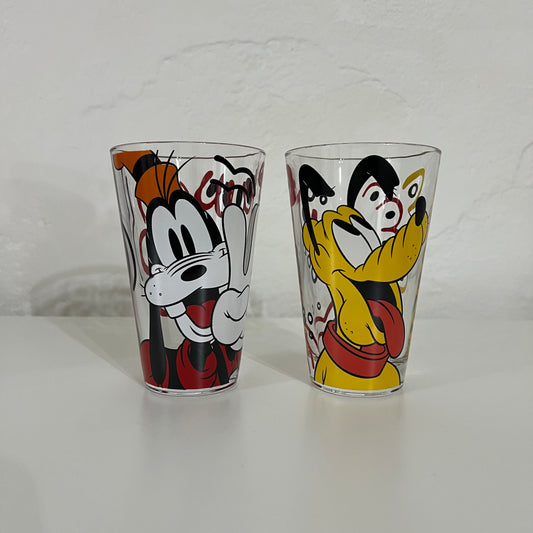 Set 2 bicchieri Goofy e Pluto