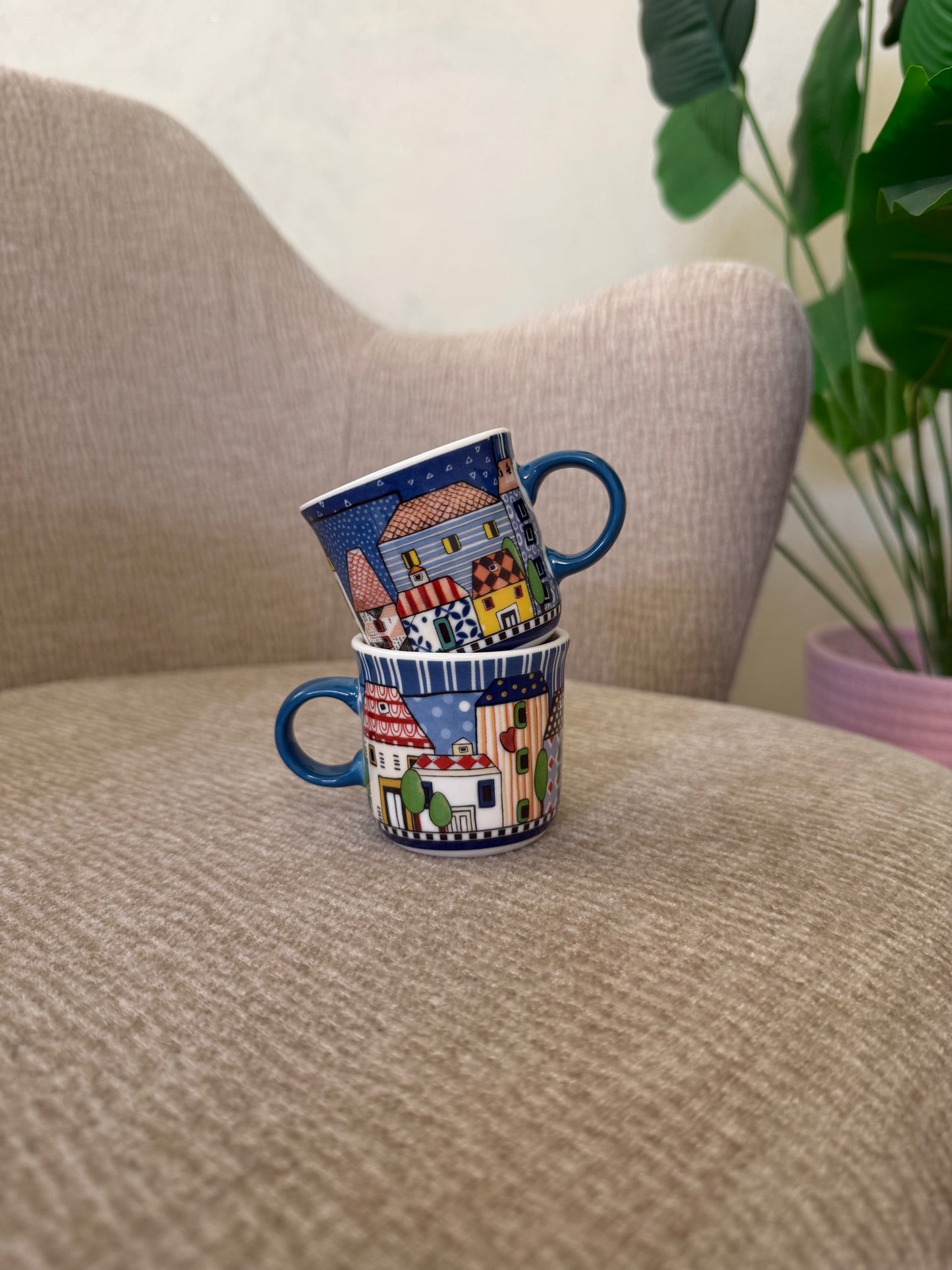 Set 2 Mini Mug Paese Mio Blu ml. 90