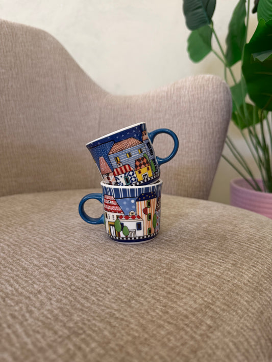 Set 2 Mini Mug Paese Mio Blu ml. 90