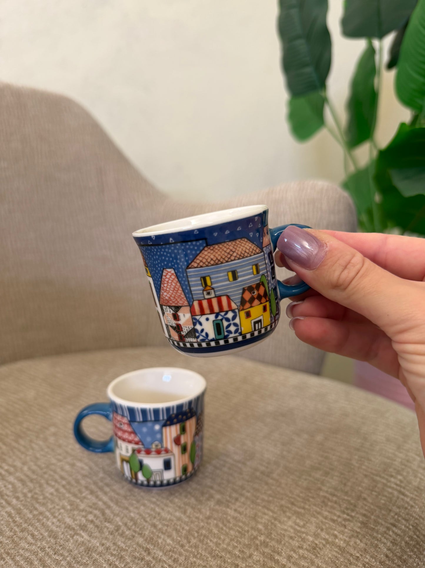 Set 2 Mini Mug Paese Mio Blu ml. 90