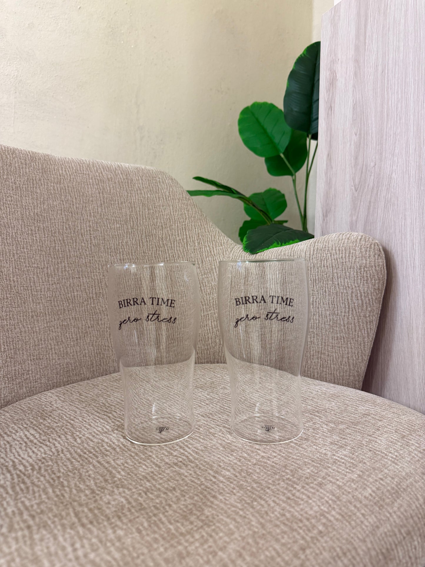 Set 2 Bicchieri Birra "I Garbati" - Vetro, 500 ml