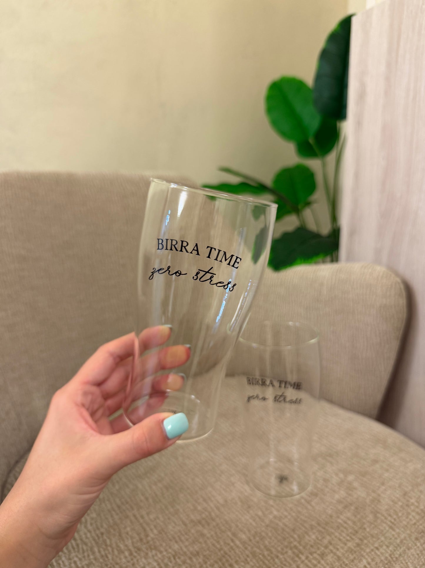 Set 2 Bicchieri Birra "I Garbati" - Vetro, 500 ml