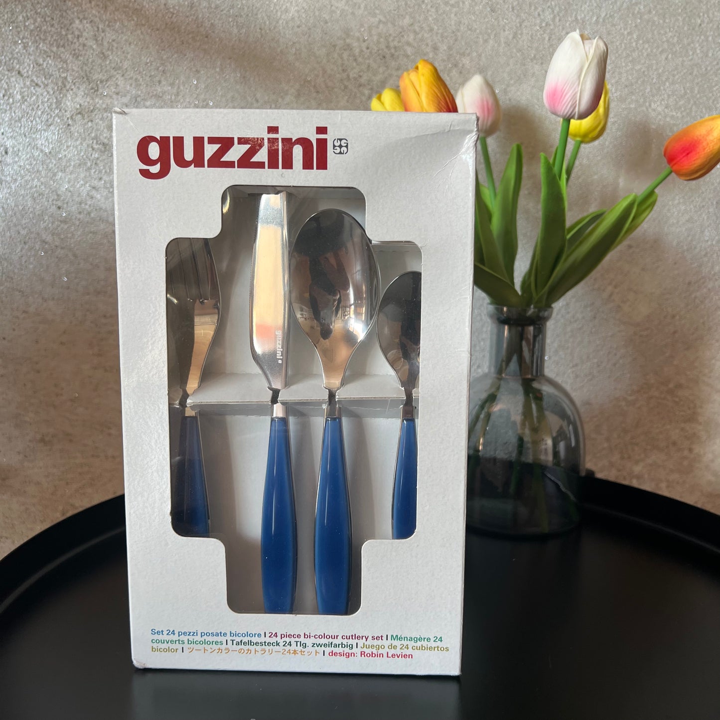 Set 24 posate Blu Mediterraneo