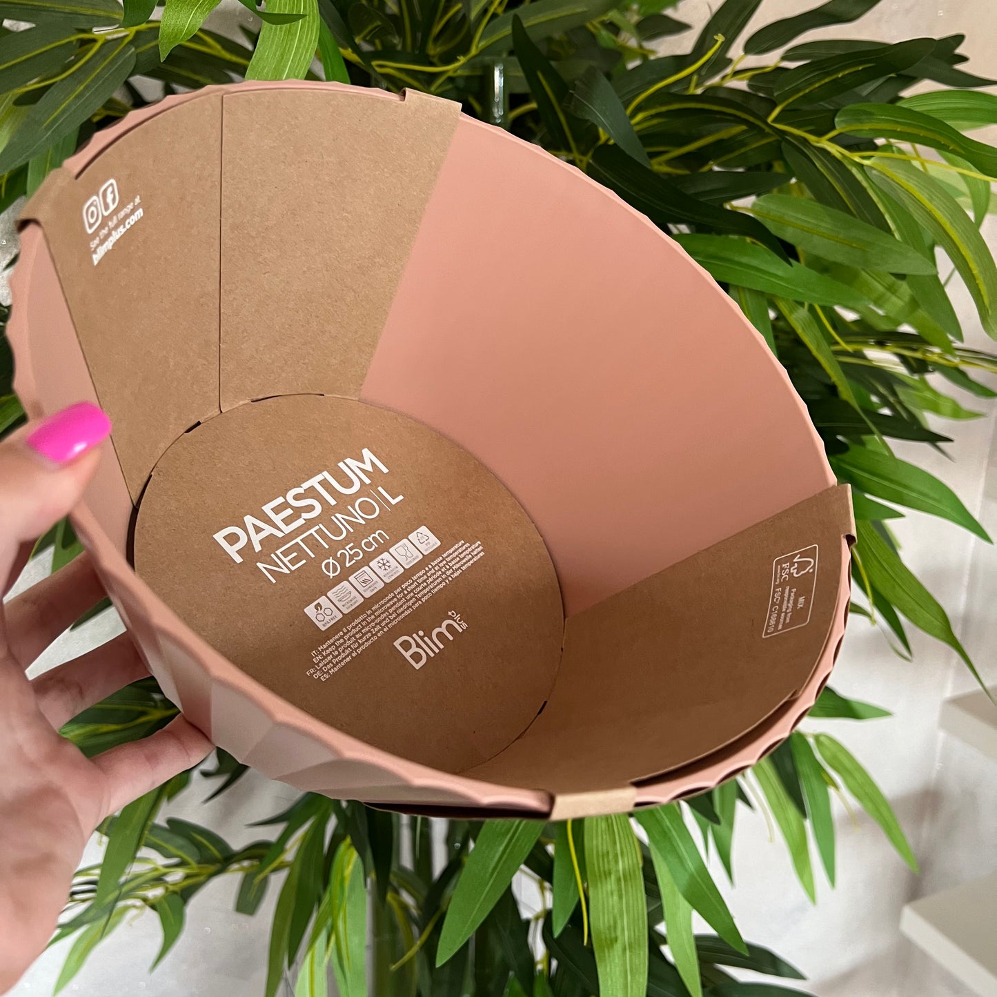 Ciotola Nettuno L Pink Sand