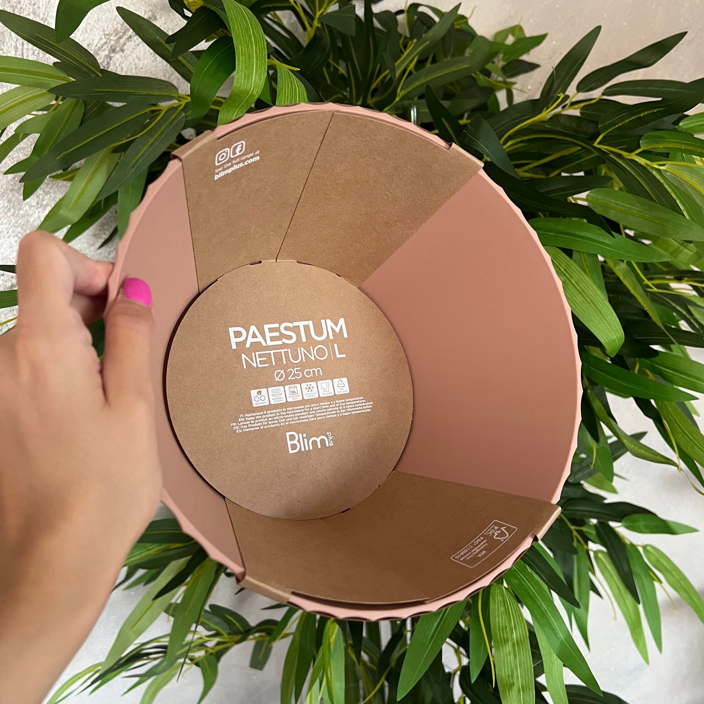 Ciotola Nettuno L Pink Sand