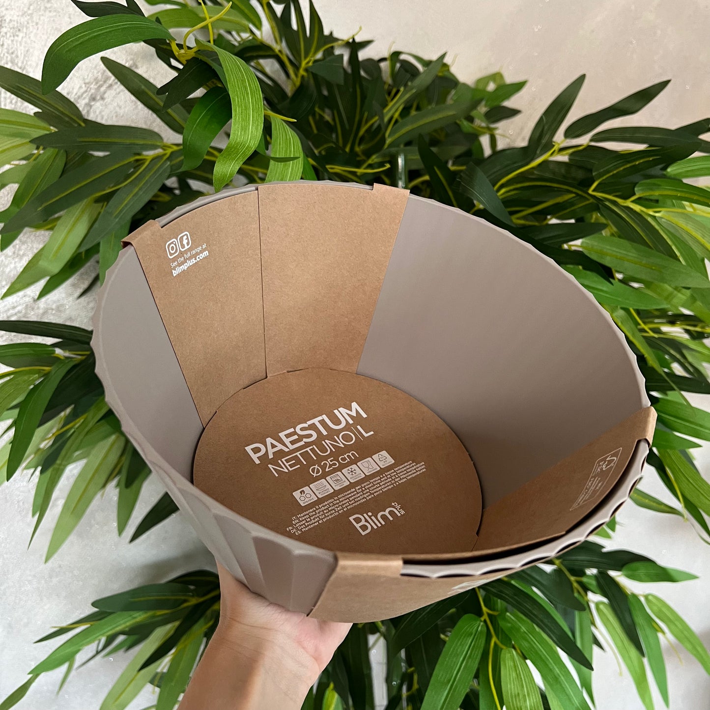 Ciotola Nettuno L Moka Grey