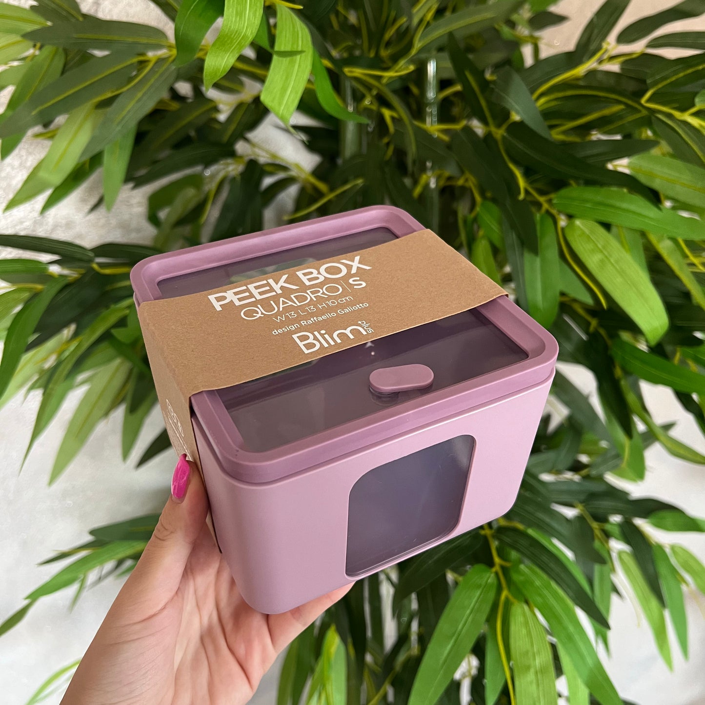 Contenitore Peek Box Quadro S Mauve