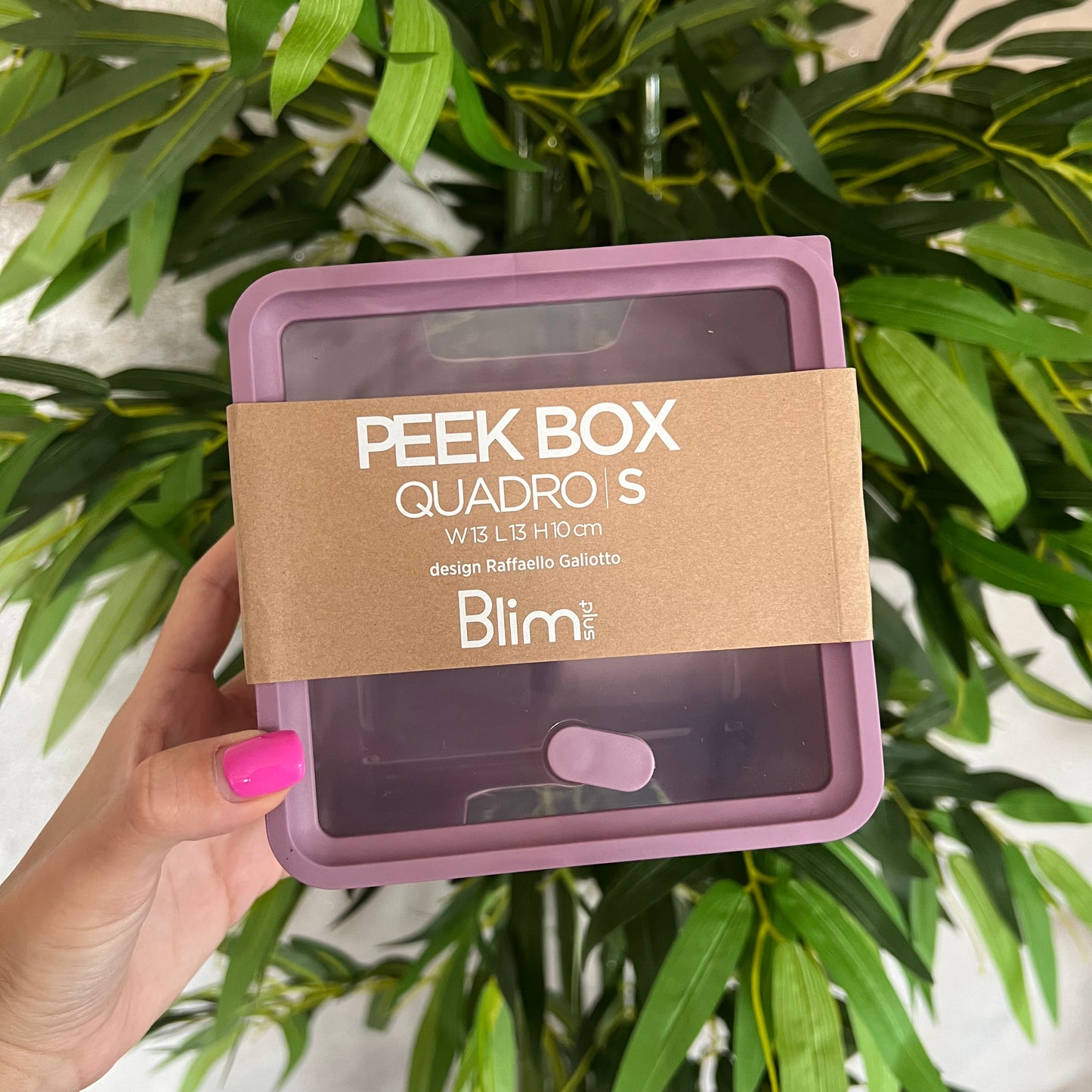 Contenitore Peek Box Quadro S Mauve